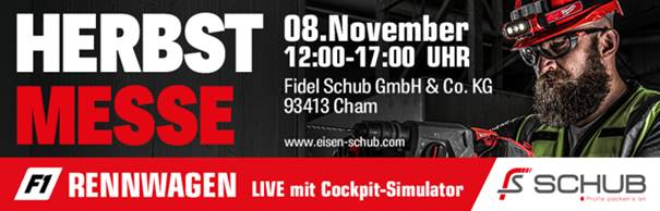 SCHUB Herbstmesse am 8. November, 12 bis 17 Uhr, in Cham